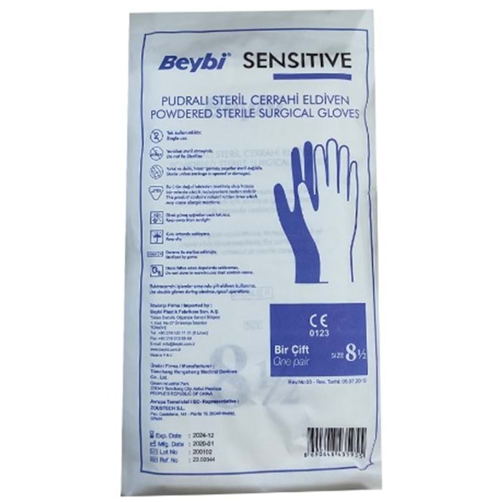 Steril Eldiven No:8,5