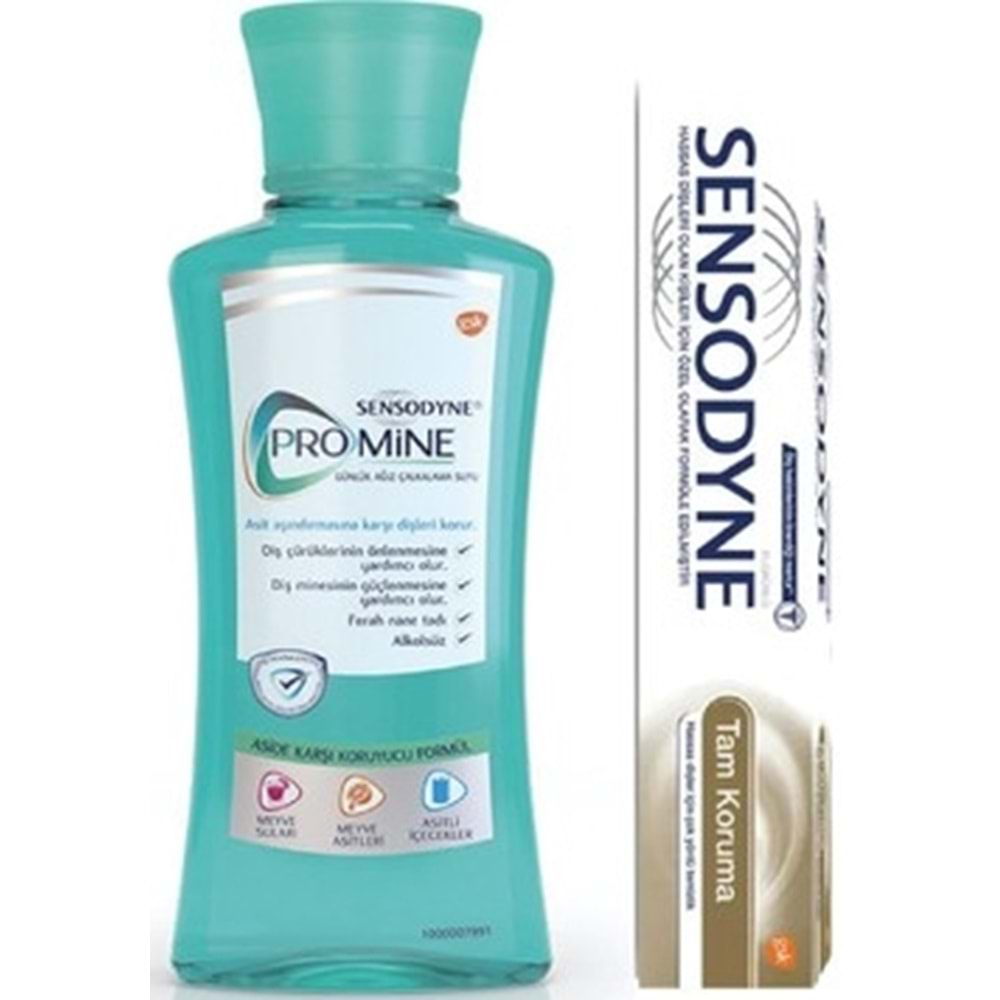 Sensodyne Tam Kor 50Ml+Agız Suyu250Ml