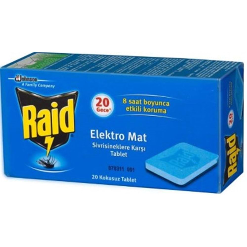 Raid Elektro Mat 20 Tablet