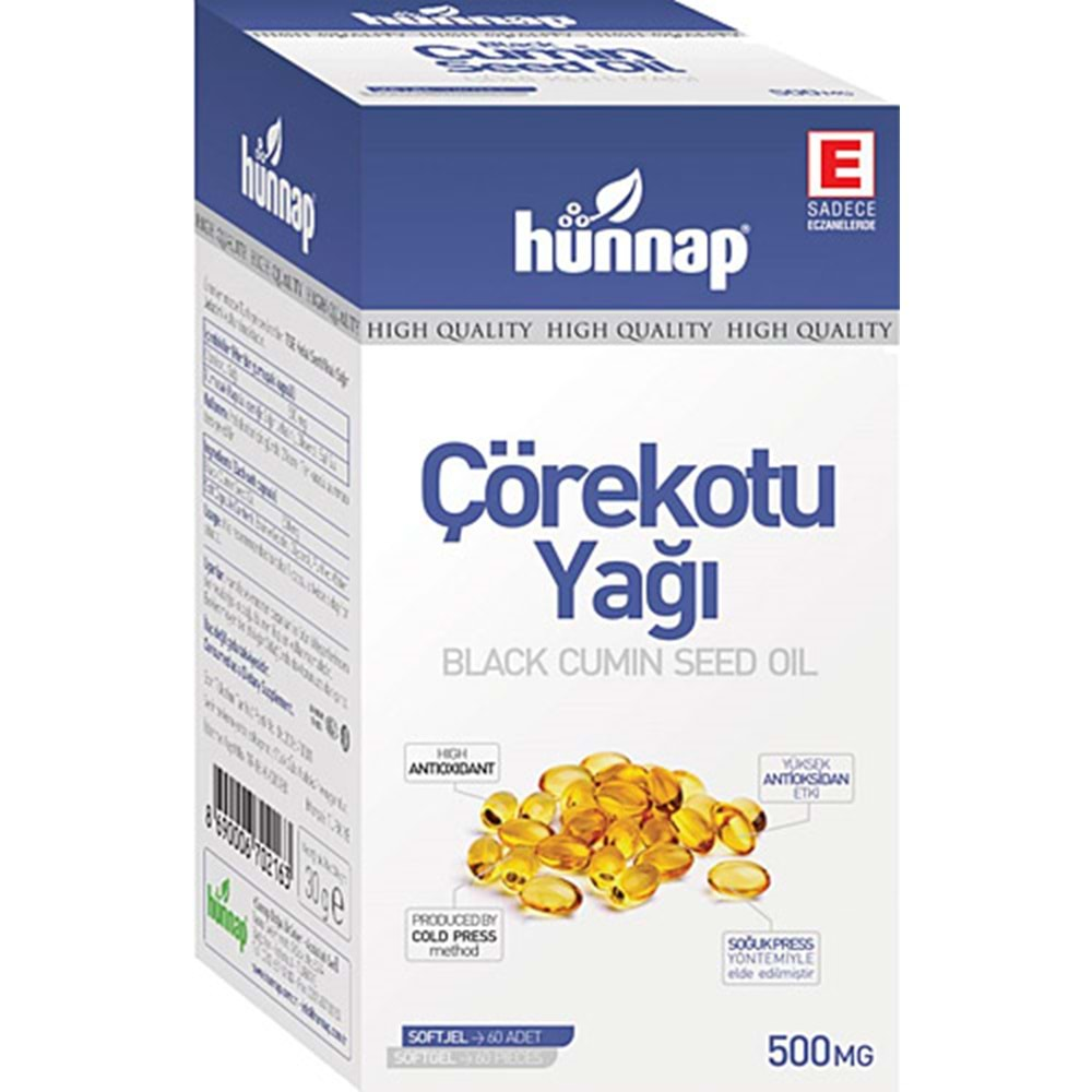 Hünnap Çörek Otu Yagı Soft Jel 60Lı