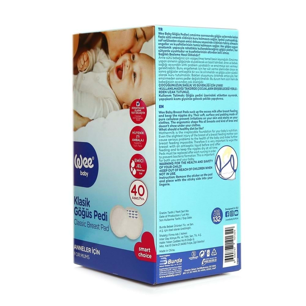 Wee Göğüs Pedi Klasik 132