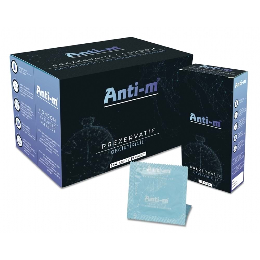 Antı-M Prezervaıf-Kondom Gecıktırıcılı 12Lı