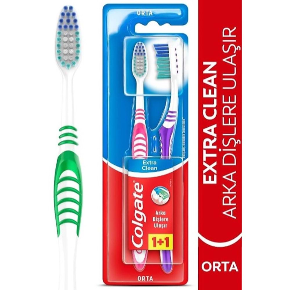 Colgate Fırça 1+1 Fırça Medıum Extra Clean