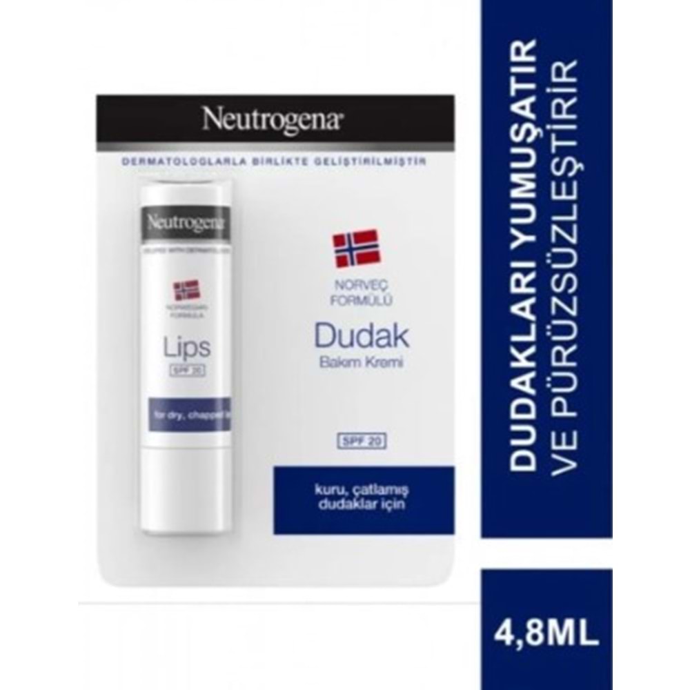 Neutrogena Lipstick Dudak Bakım Kremi SPF20+ 4,8gr