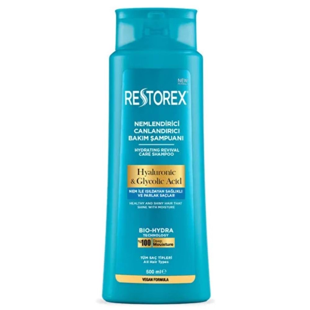 Restorex Şampuan 500Ml Hyaluronic& Glicolic Asit
