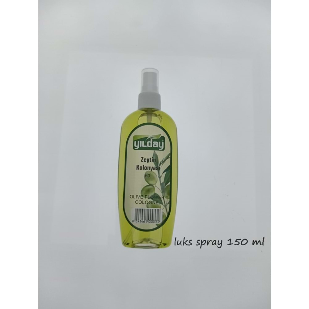 Yılday Sprey Kolonya 150Ml Zeytın