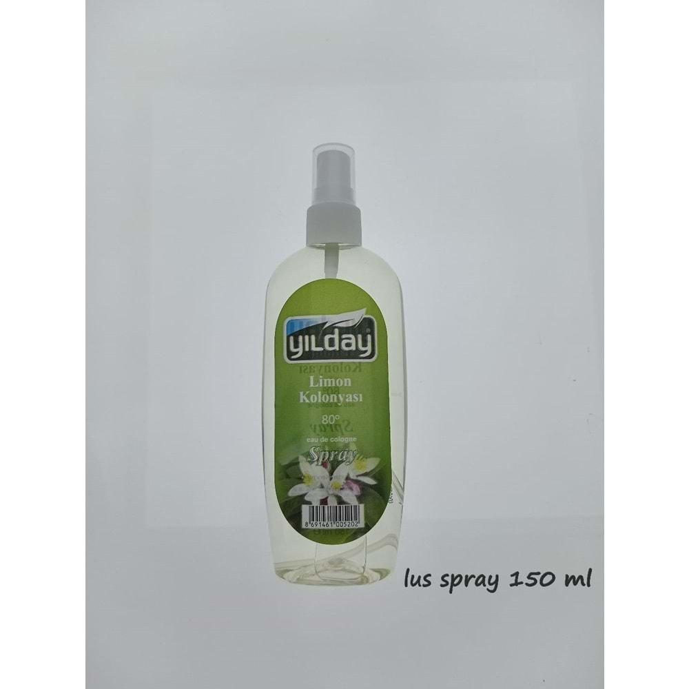 Yılday Sprey Kolonya 150Ml Lımon