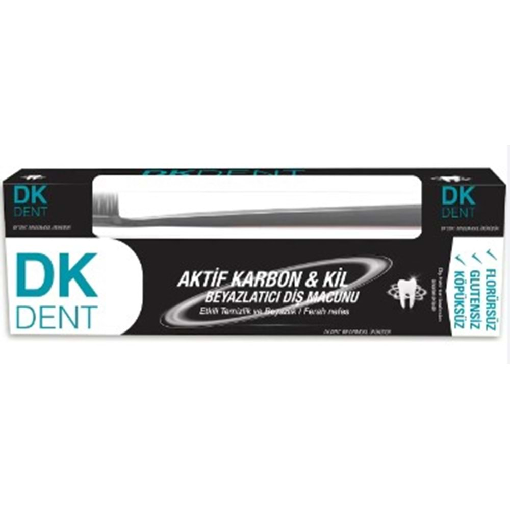 Dkdent Aktıf Karbon Dermokıl Macun+Fırça 75Ml