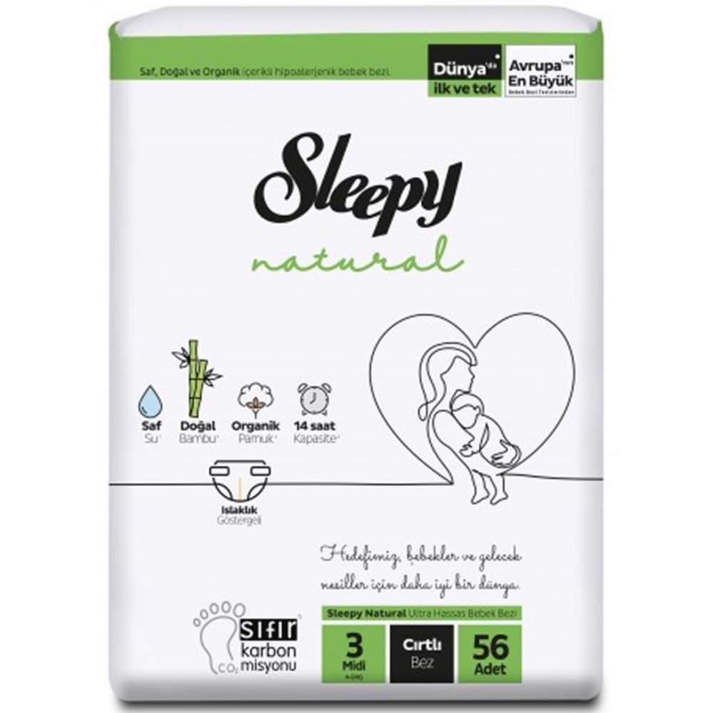 Sleepy 2 Lı Jumbo Bez 4/9 Mıdı No:3 56Lı