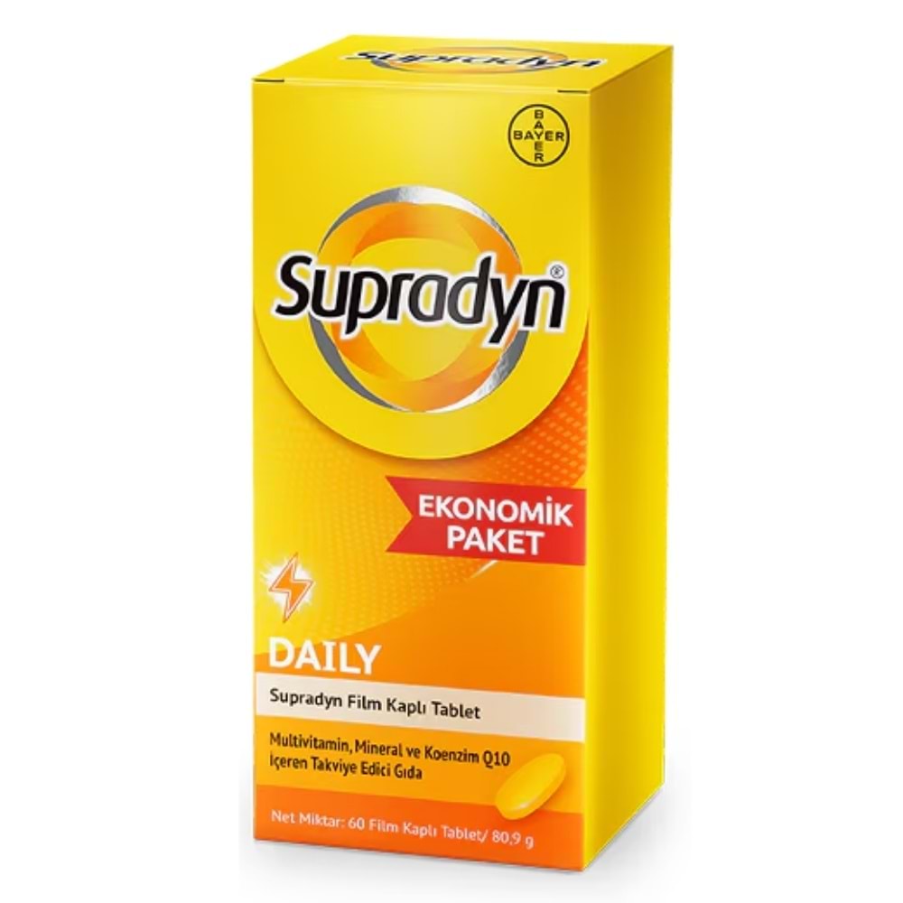Supradyn Daily Koenzim Q10 60 Tablet - Ekonomik Paket