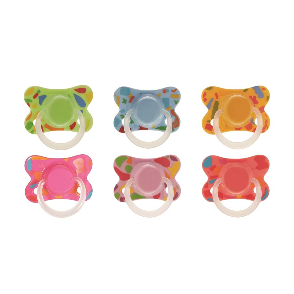 Bebedor Yassı Simetrik Uçlu Emzik, No:3, +18 Ay, Retro Serisi (143)