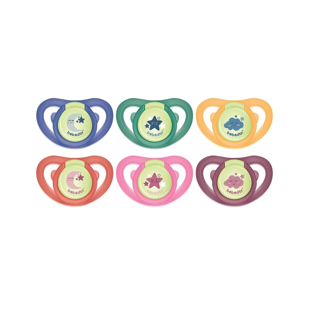 Bebedor Karanlıkta Parlayan Damaklı Emzik, No:3, 18+ Ay, Gece Serisi (183)