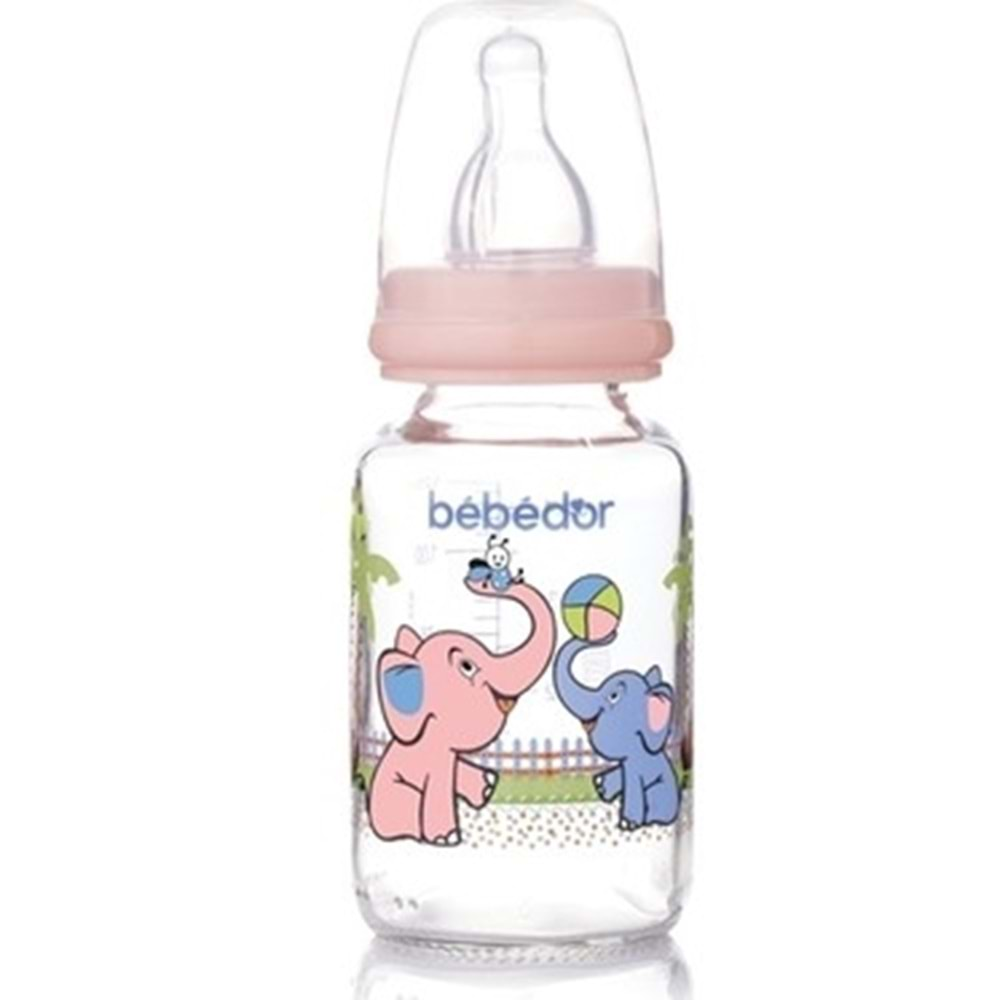 Bebedor Desenlı Cam Bıberon 125Ml (30302)