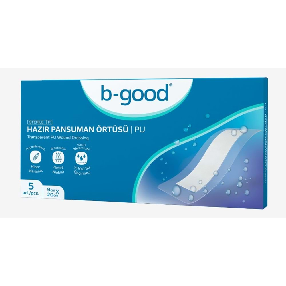 B-Good Şeffaf Yaraörtüsü 9Cm*20Cm 5 Li
