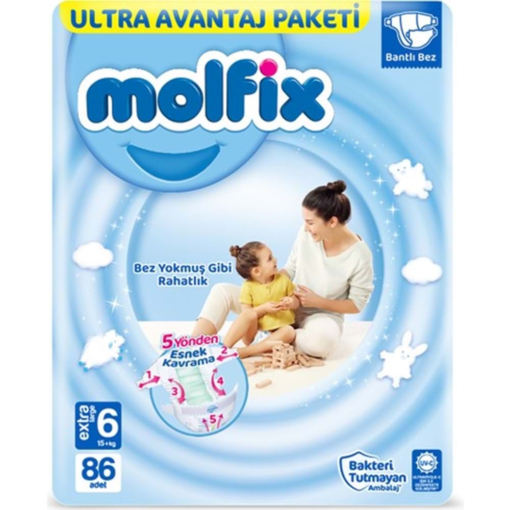 Molfix Külot Bez Ulta Avantaj 86 Lı 15+ No:6 Bebek Bezi