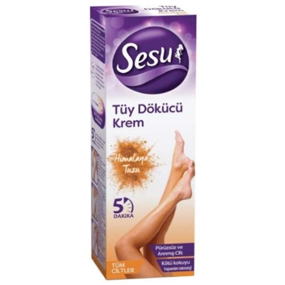 Sesu Tüy Dökücü Krem Himalaya Tuzu 100Ml