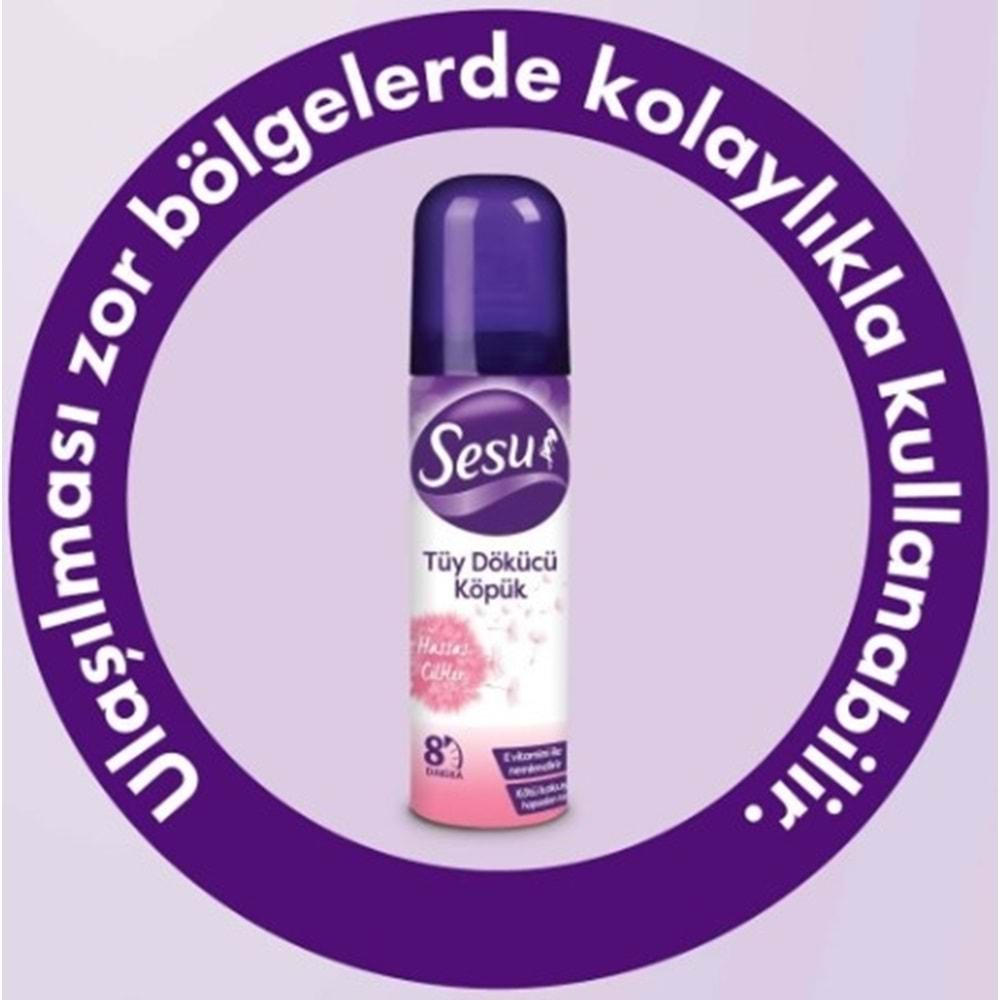 Sesu Tüy Dökücü Köpük Hassas Cılt 150Ml