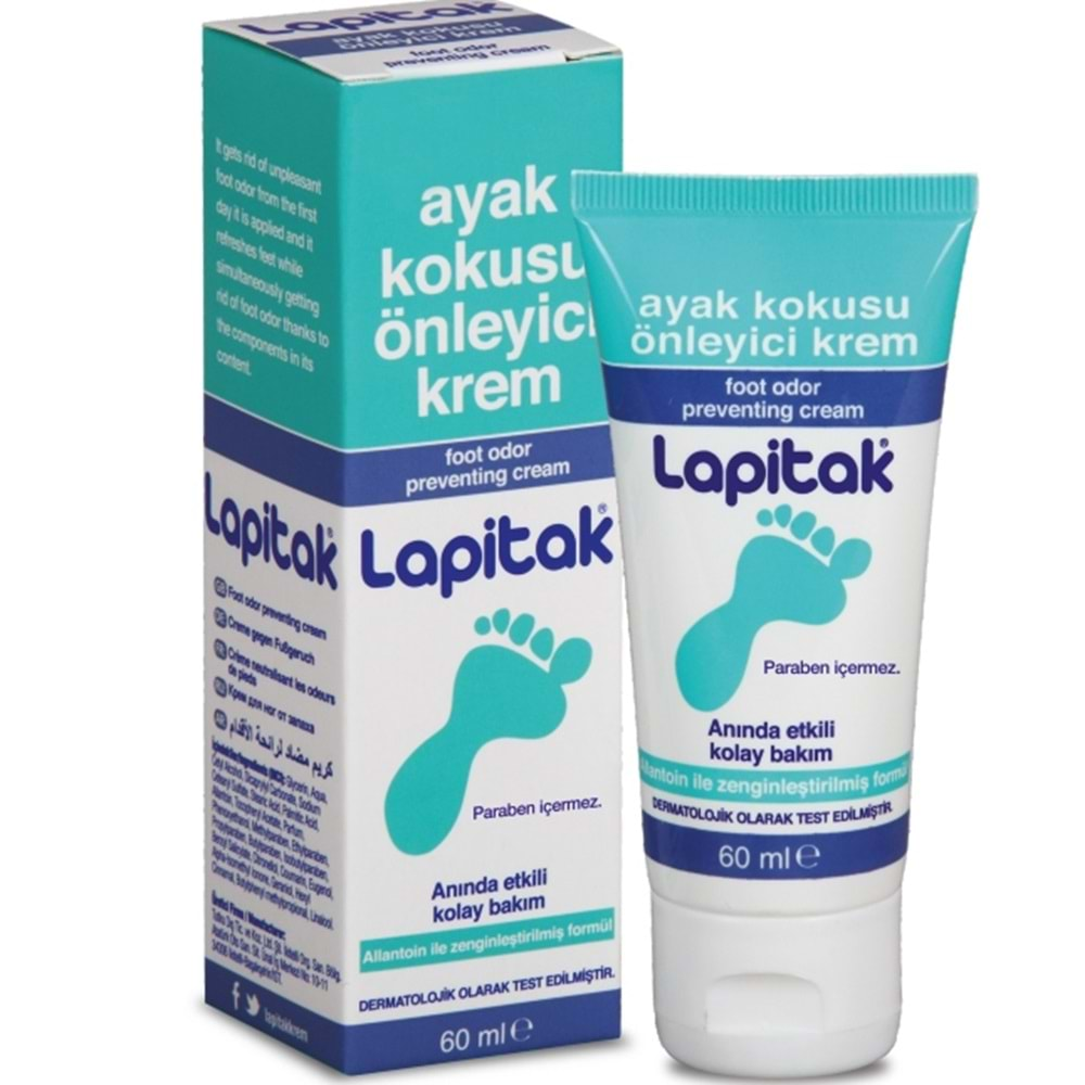 Lapıtak Ayak Kokusu Önleyıcı Krem 60Ml