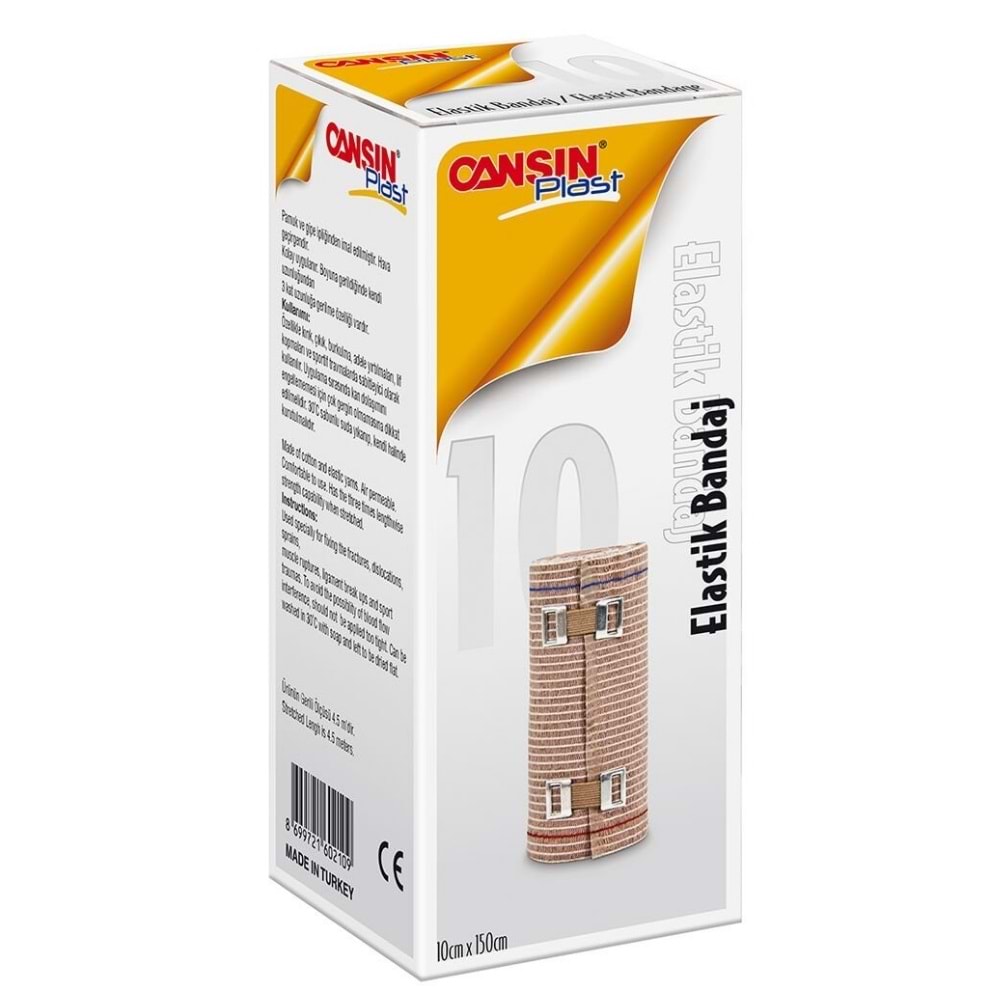 Cansınplast Elastik Bandaj 10 cm x 4,5m