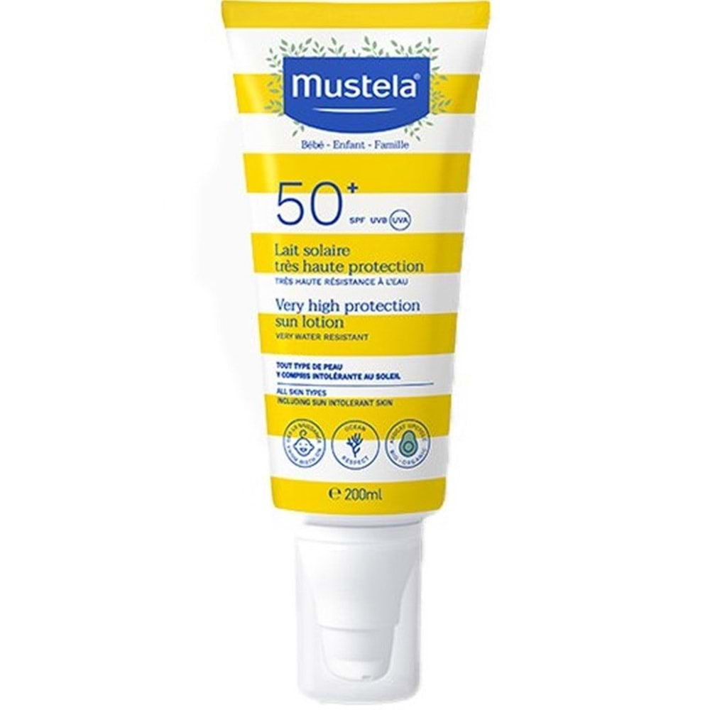 Mustela Güneş Losyonu Çok Yüksek Koruma Faktörlü 50+ 200 Ml (Büyük)