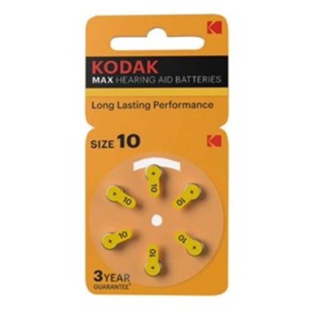 Kodak İşitme Cihazı Pili 6lı P10