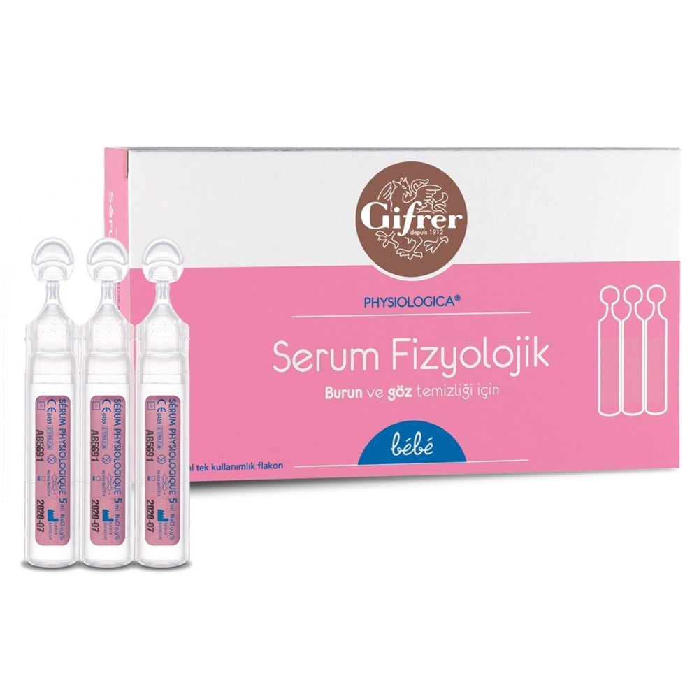 Gifrer Serum Fizyolojik 5 mL x 20 Flakon (Nurse Harveys)