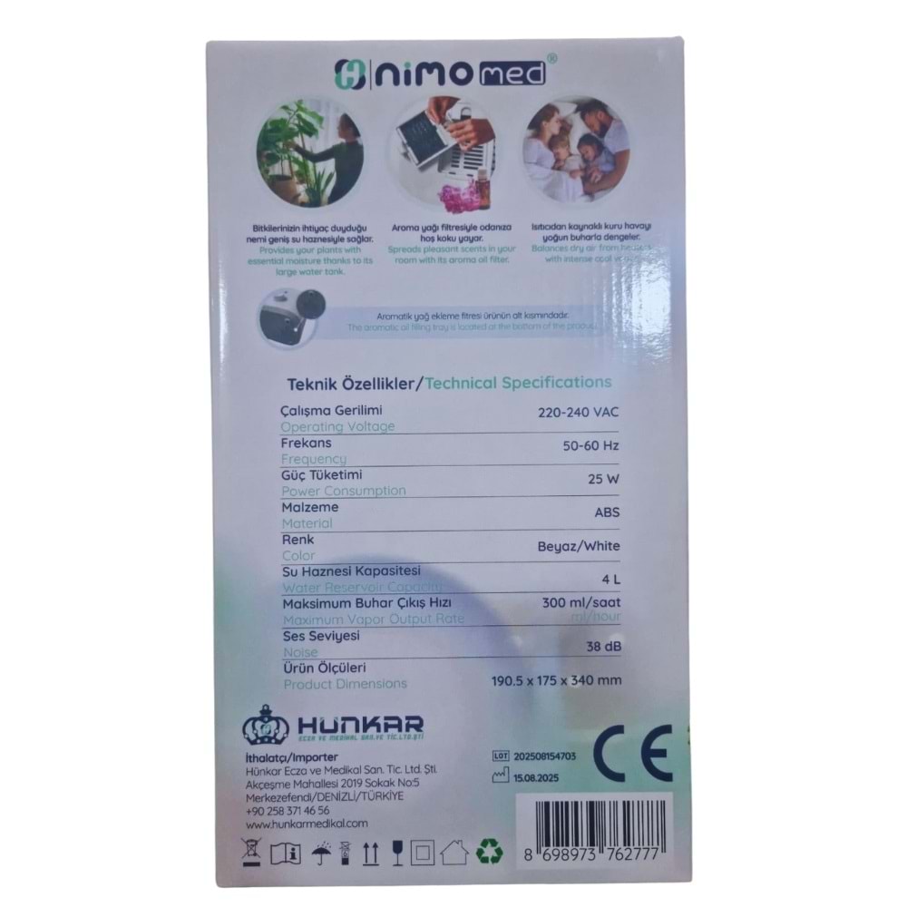 Nimo Ultrasonik Hava Nemlendirici