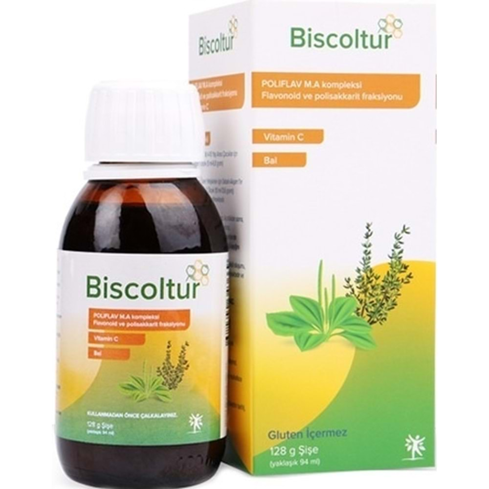 Bıscoltur Takvıye Edıcı Gıda Surup 128g