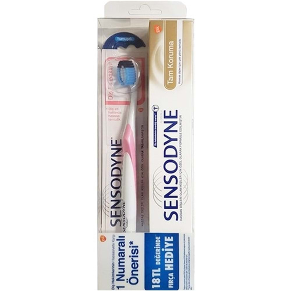 Sensodyne Tam Koruma 75Ml Diş Macunu + Yumuşak Fırça Set