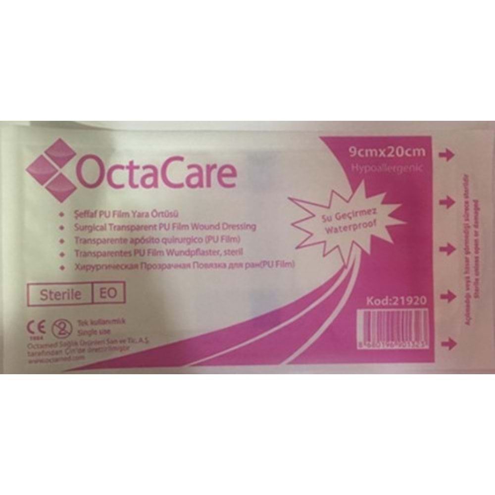 Octacare Seffaf Yaraörtüsü Teklı 9Cm*20Cm