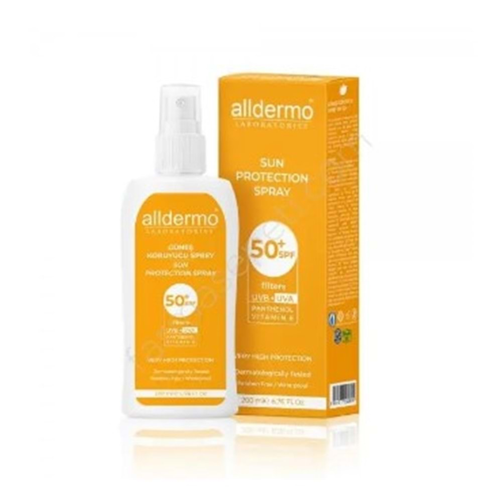 Alldermo Güneş Spf50 Koruyucu Sprey 200Ml