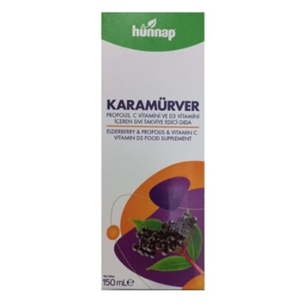 Hünnap Karamürver Propolıs C Vıt Surup 150Ml