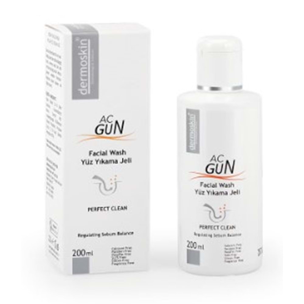 Dermoskin Acnegun Yüz Yıkama Jeli 200Ml