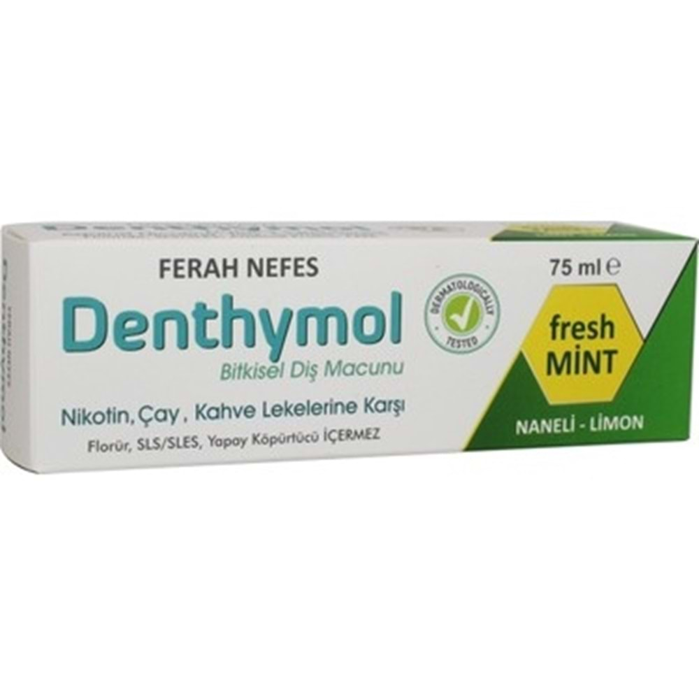 Denthymol Diş Macunu Ferah Nefes 75Ml