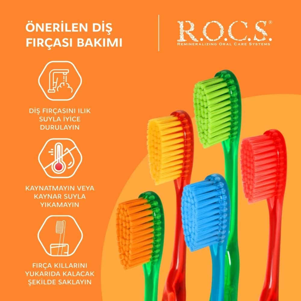 Rocs Junior (6-12 Yas) Diş Fırçası Yumusak