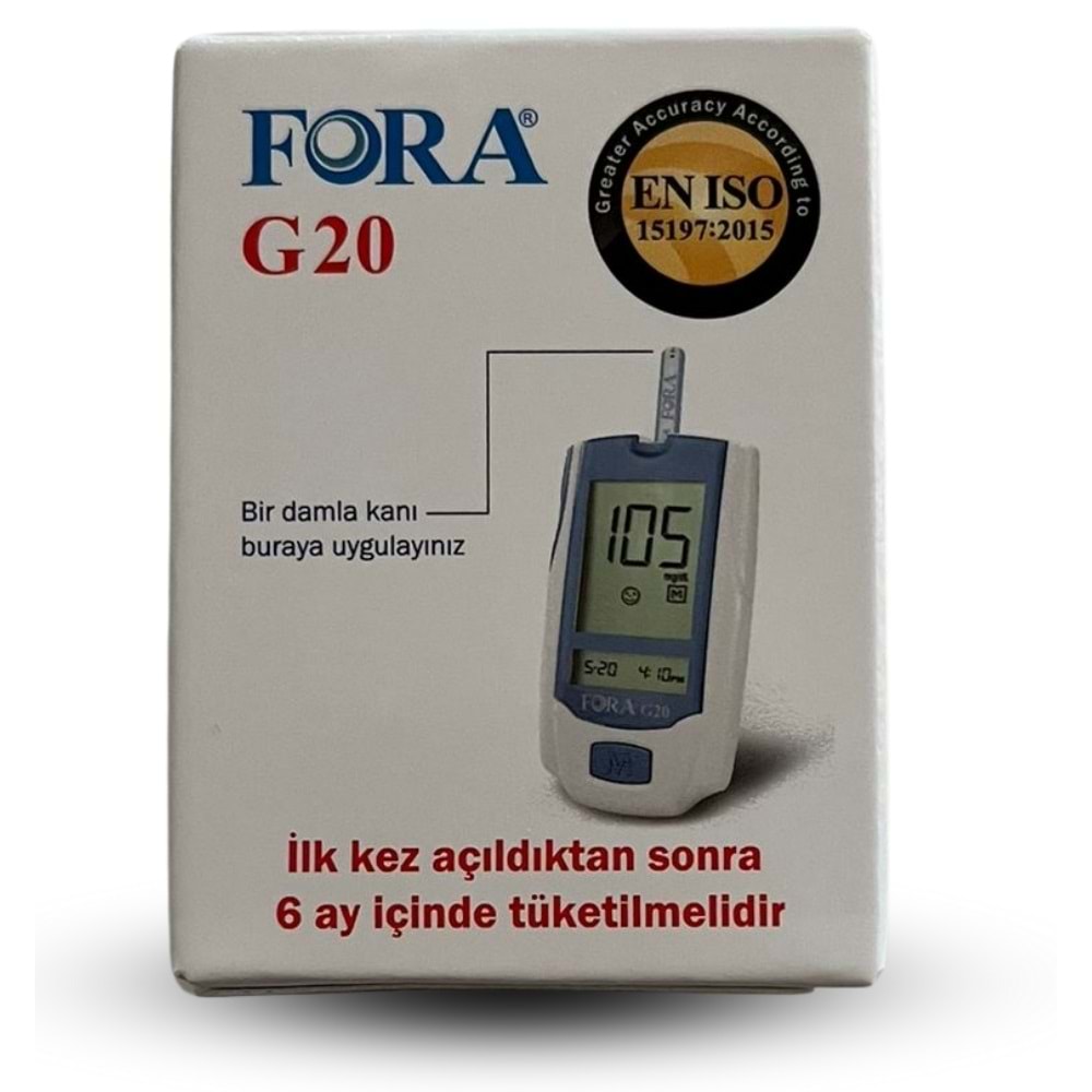 Fora G20 Şeker Ölçüm Strip Çubuğu Kodsuz 50li