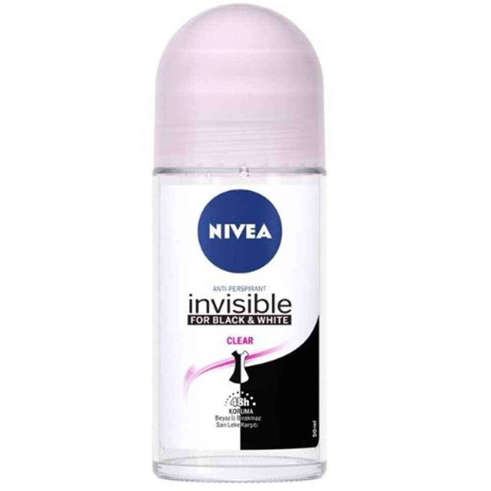 Nivea Roll on Woman Invisible B&W Clear