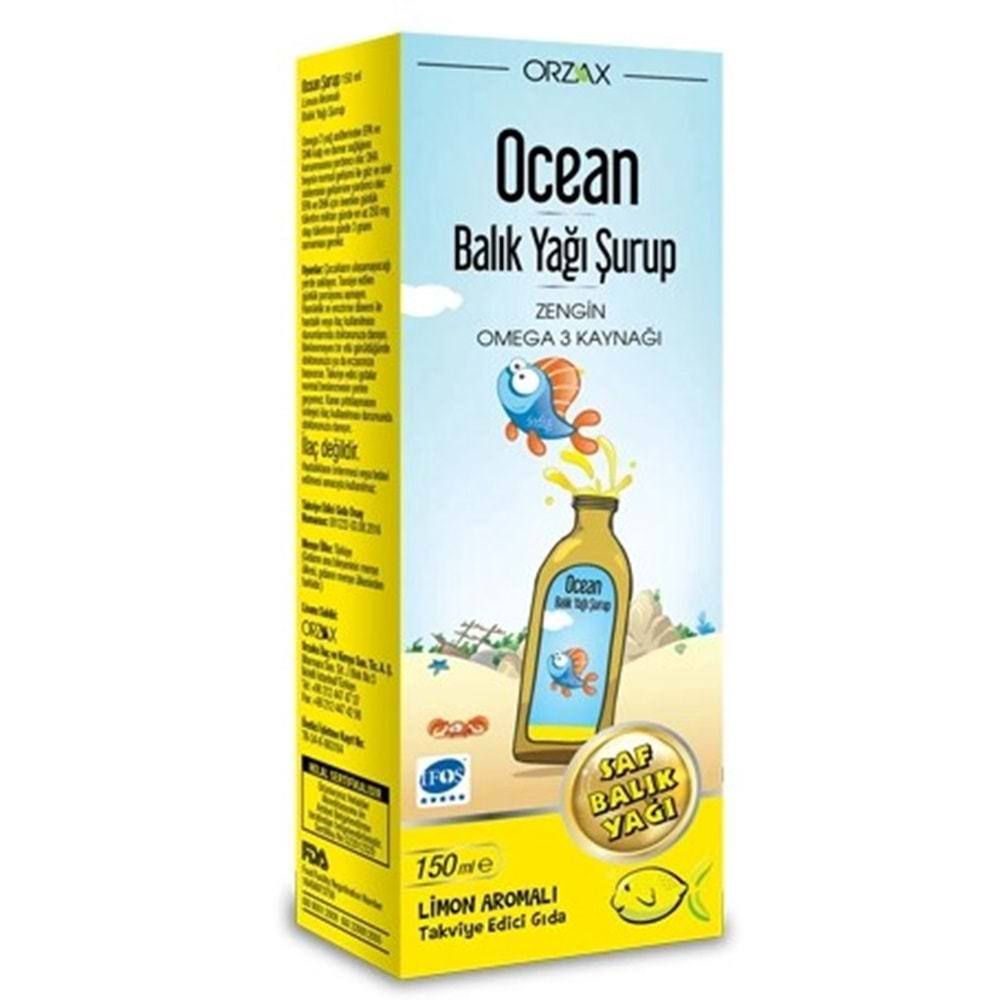 Ocean Balık Yağı Surup Lımon 150 ml