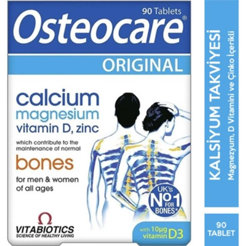 Osteocare Original Kalsiyum&Magnezyum&Vitamin D3 90 Tablet