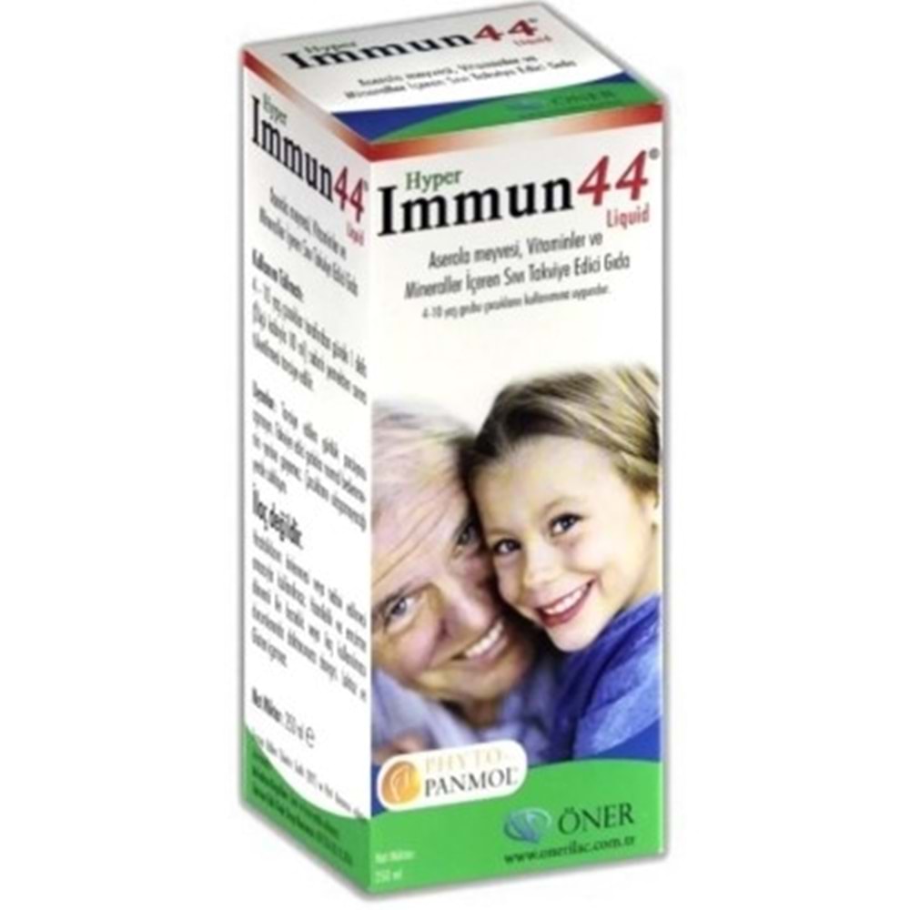Hyper Immun44 Takvıye Edıcı Surup 250Ml