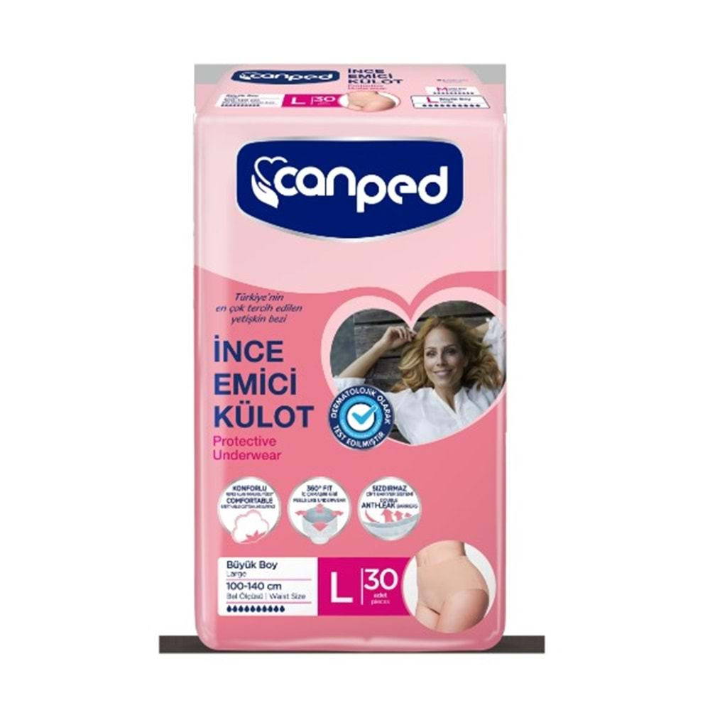 Canped İnce* Emici Külot 30 Lu Large