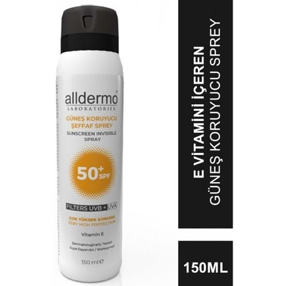 Alldermo Spf50+ Invısıble Aerosol Sprey 150Ml