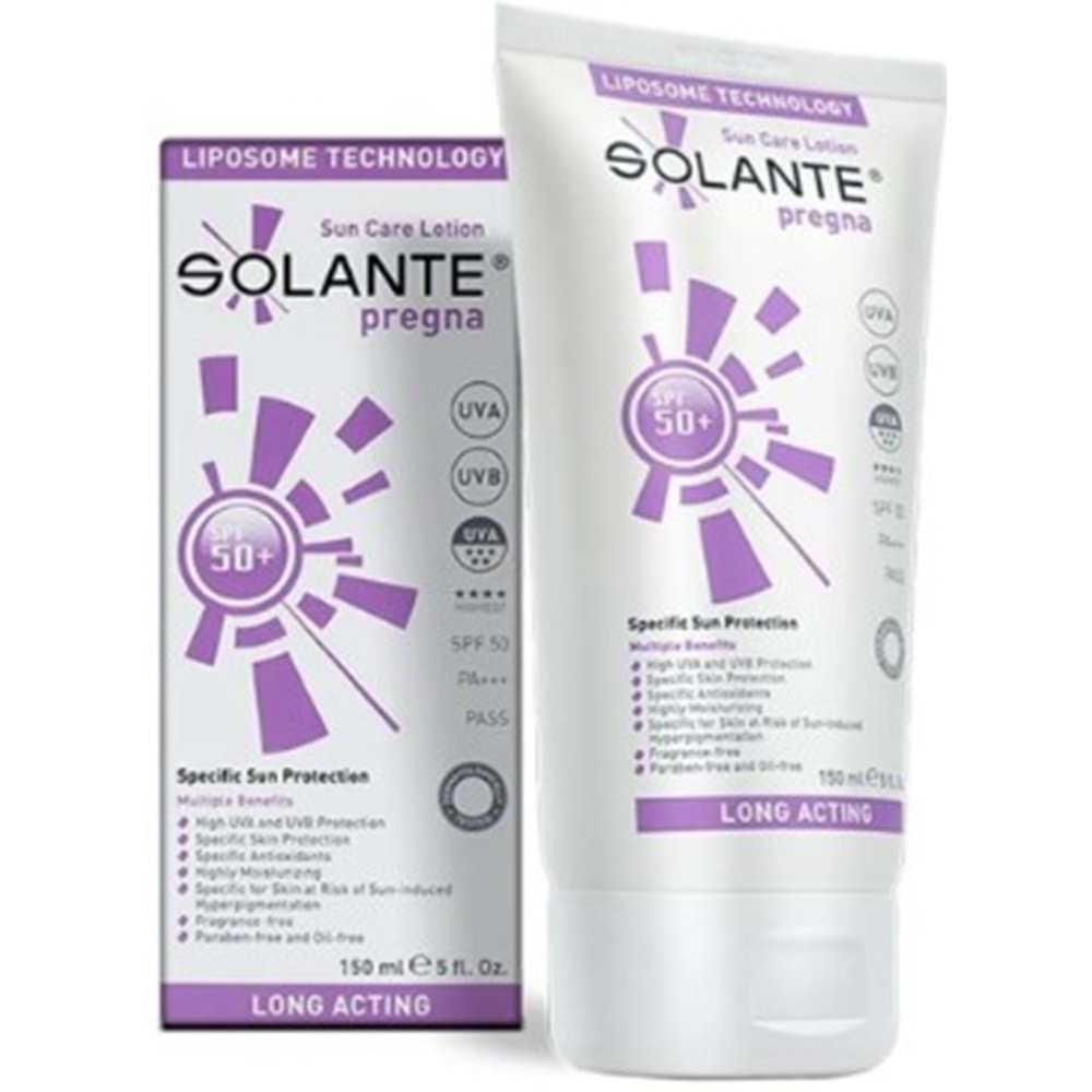 Solante Pregna Spf50+ Güneş Losyonu