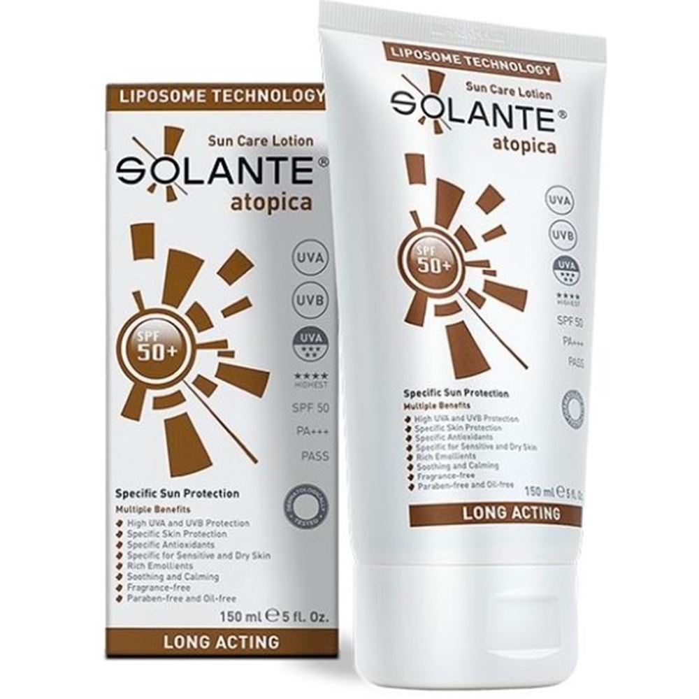 Solante Atopica Spf50+ Güneş Losyonu