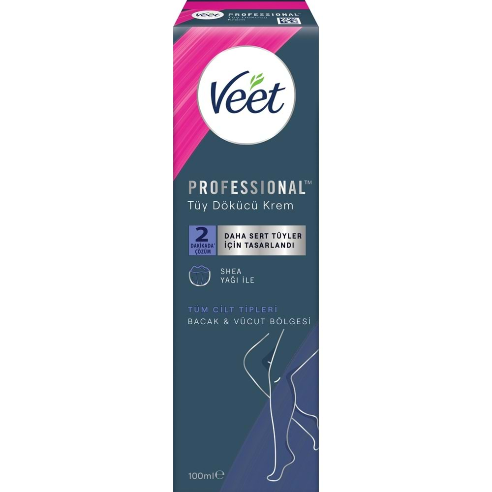 Veet Tüy Dökücü Krem Professıonal Tüm Cıltler Içın 100Ml