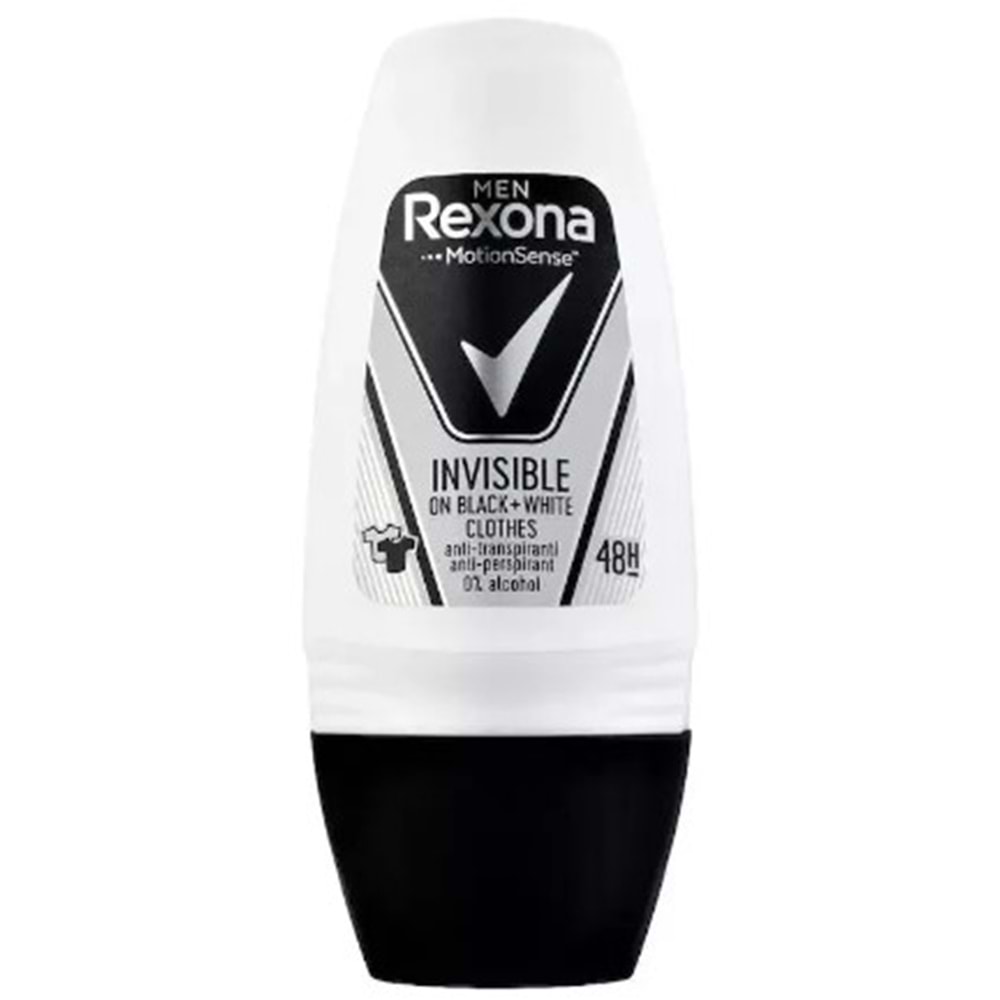 Rexona Rollon Invisible B&W Erkek 50Ml