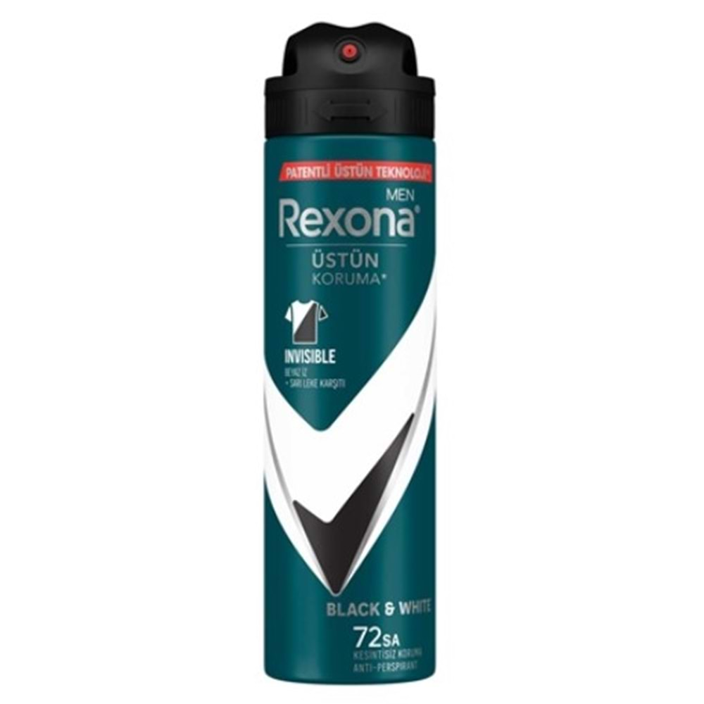 Rexona Deo Üstün Koruma Men Invısıble B&W 150Ml