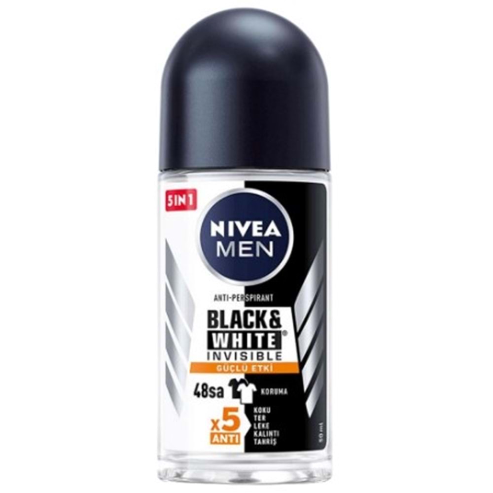 Nivea Roll On Erkek B&W Güçlü Etki 50Ml