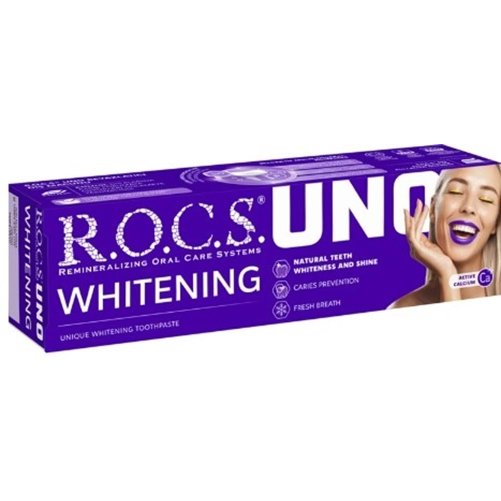 Rocs Uno Beyazlatıcı Diş Macunu 60Ml