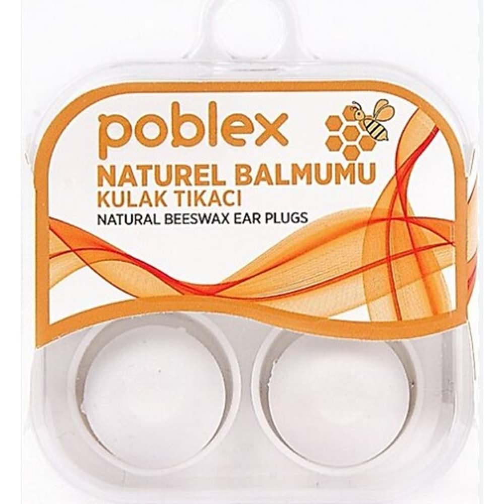 Poblex Naturel Balmumu 2Lı Kulak Tıkacı